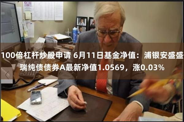 100倍杠杆炒股申请 6月11日基金净值：浦银安盛盛瑞纯债债券A最新净值1.0569，涨0.03%