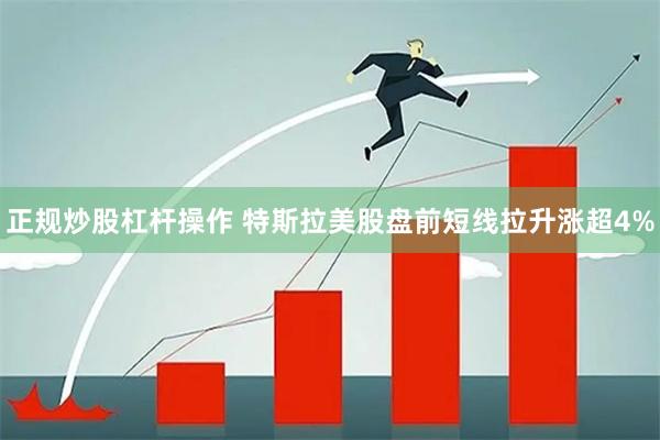 正规炒股杠杆操作 特斯拉美股盘前短线拉升涨超4%